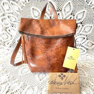 Patricia Nash backpack/shoulder bag/crossbody in iconic Signature Map Print